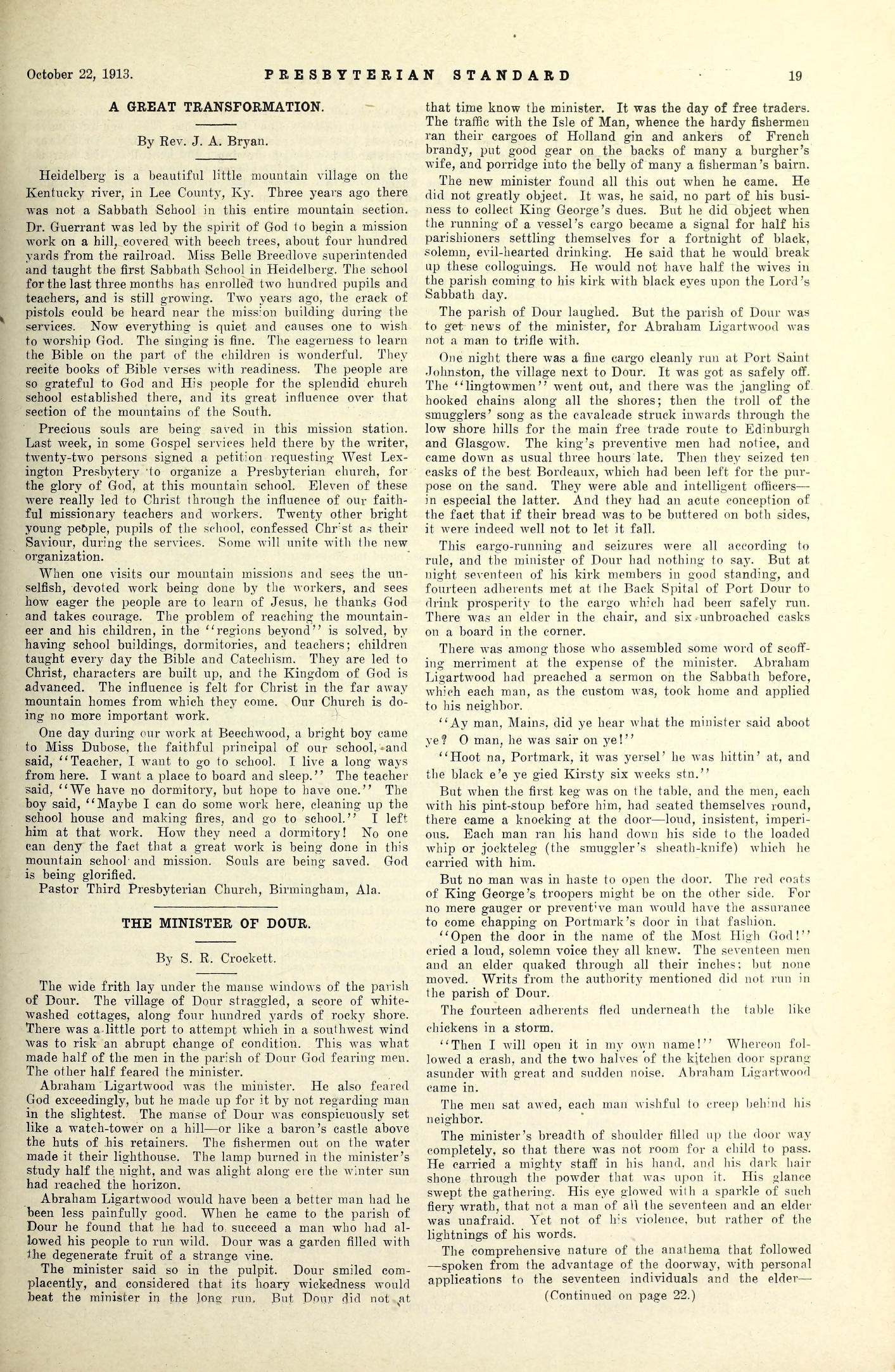 A Great Transformation by J.A. Bryan